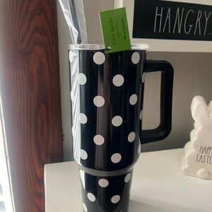 Kate Spade Black and White Polka Dot Tumbler *NWT* 40 Ounce